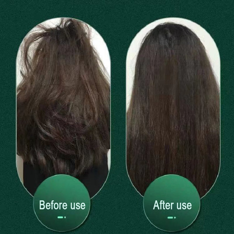 New 2 in 1 Hair Straightener Hot Comb Negative Ion Curling Tong Dual-Purpose Electric Hair Brush