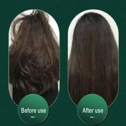 New 2 in 1 Hair Straightener Hot Comb Negative Ion Curling Tong Dual-Purpose Electric Hair Brush